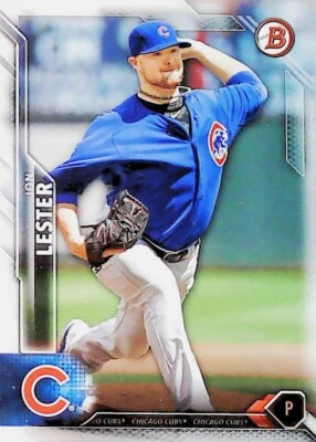 2016 Bowman #17 Jon Lester Card Chicago Cubs - Image 1 of 2
