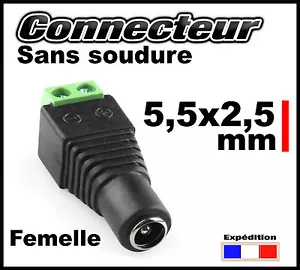 875F# connecteur alimentation femelle embout 5,5 x 2,5mm de 2 à 100pcs - Foto 1 di 1