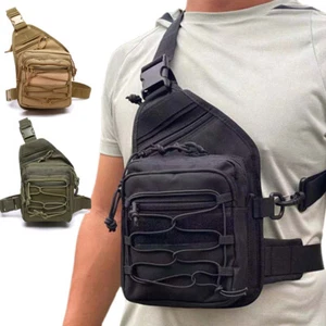 Tactical Chest Bag Gun Holster Pouch Shoulder Bag Chest Pack for Outdoor Hunting - Picture 1 of 13