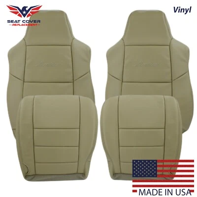 Fundas de asiento para Ford Excursion Limited 2002-2005 cuero sintético tostado (vinilo) Foto 1 de 4