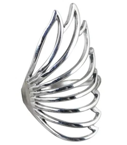 925 Silber Ring, verstellbarer Ring, Vollfingerring, Modernist Silberring, Boho - Bild 1 von 5