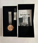 Mvmt Wink Dot Ladies 36Mm Silver Tone Rose Gold Face Mesh Band Watch Movement