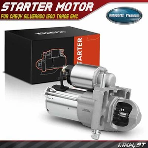 Starter Motor for Chevy Silverado 1500 Tahoe GMC 1.4kW 12 Volt CW 9-Tooth Pinion - Picture 1 of 8