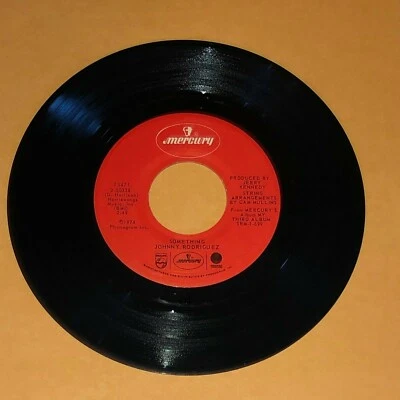 Johnny Rodriguez Born To Lose Something 45 rpm Record 1974 Vintage Vinyl 7" - Image 1 of 2