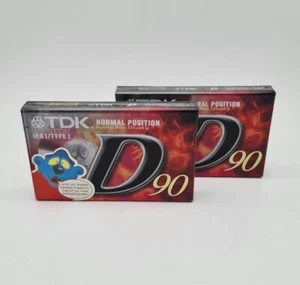 TDK D 90 Audiokassette Leerkassette Tape MC NEU – OVP ungeöffnet SEALED 2Stück - Bild 1 von 3