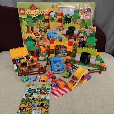 Lego Duplo 10584 - Le Parc de la Forêt - zoo animaux cerf ours écureuils Complet - Photo 1/4