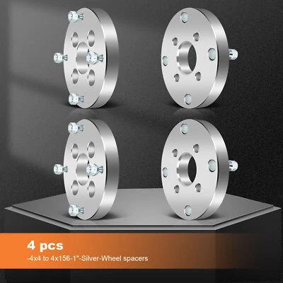 4X 1" 4x4 to 4x156 Wheel Adapters 10x1.25 For Polaris Xpress 300 Xplorer 400L - Image 1 of 4