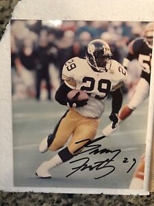 Barry Foster Autographed Pittsburg Steelers 8x10 Photo 