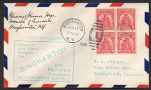 657 2c Sullivan Expedition FDC Binghamton cachet - Picture 1 of 1