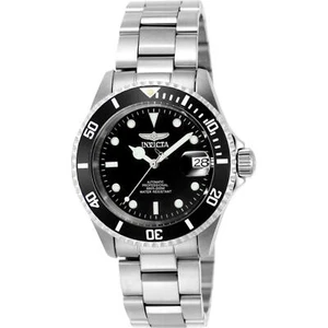 Reloj para hombre Invicta Pro Diver automático esfera negra plata acero pulsera 9937OB - Imagen 1 de 3