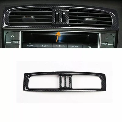 Borde de ventilación central con patrón de fibra de carbono ABS para LEXUS IS250 300 350 2006-2012 Foto 1 de 3