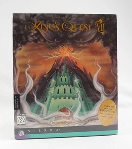 SEALED 1994 King's Quest VII Volcano Box Variant Sierra Big Box PC - Picture 1 of 6