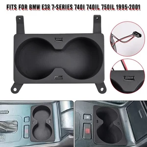 Fit For BMW E38 7-series 740i 740iL 750iL 95-01 Cup Holder with Dual USB Charger - Picture 1 of 13