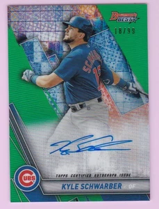 Kyle Schwarber 2019 Bowman's Best oncard AUTO B19-KS refractor /99 Cubs Phillies - Bild 1 von 2