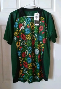 ADIDAS SLIM FIT FLORAL TIRO PB JERSEY T-SHIRT, SIZE M - Picture 1 of 5