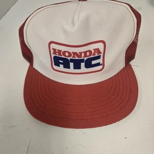 Gorra gorra vintage Honda ATC Trucker malla roja blanca Snapback EE. UU. - Imagen 1 de 7