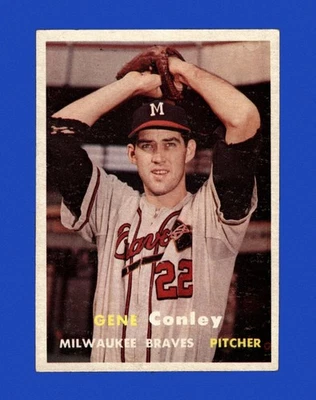 1957 Topps Set-Break #28 Gene Conley como nuevo *GMCARDS* Foto 1 de 2