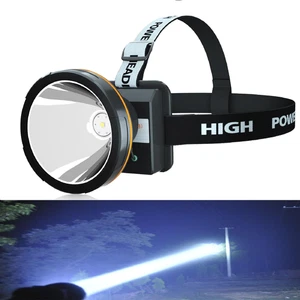 Foco LED recargable súper brillante con faro alimentado por batería - Imagen 1 de 7
