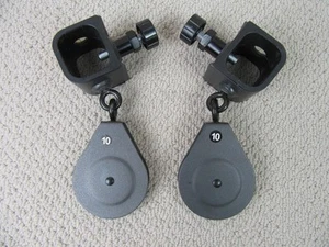 ***TOP ZUSTAND*** 2 BOWFLEX XTREME XCEED SLIDER 4" RIEMENSCHEIBEN mit LOCK KNÖPFEN - Bild 1 von 6