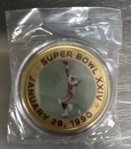 Moneda XXIV del Super Bowl Jerry Rice de los 49ers de San Francisco - Imagen 1 de 2