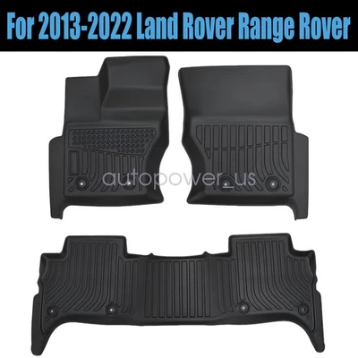 For 2013-2022 Land Rover Range Rover TPE Front & Rear Row Floor Mats Liners New - Image 1 of 4
