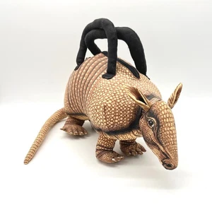 Accoutrements 1996 Armadillo Vintage Novelty Handbag Purse Zip Top Handle Bag - Picture 1 of 13