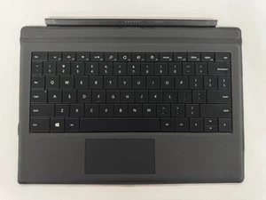 Genuine Microsoft Type Keyboard Cover Model 1709 for Surface Pro 3 Charcoal - Afbeelding 1 van 5