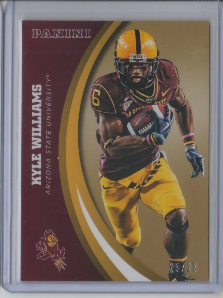 2015 Panini Collegiate Arizona State Gold #19 Kyle Williams 25/25 - Flat S/H - Image 1 of 1