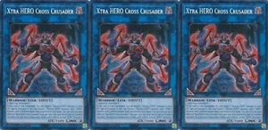 3x Xtra HERO Cross Crusader | RA04-EN076 | SCR | 1st Ed | Near Mint - Picture 1 of 1