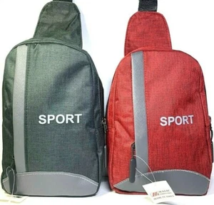 Men Canvas Messenger Shoulder Bag Sling Chest Pack Crossbody Cycle  - Picture 1 of 7