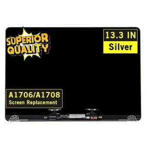 Silver Replacement for MacBook Pro 13.3" A1706 LCD Screen New 2016 EMC 2017 - Picture 1 of 10