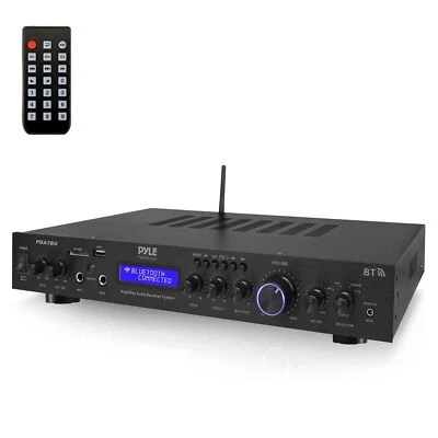 Pyle 5 Channel Rack Mount Bluetooth Receiver Home Theater Amp, Speaker Amplifier - Image 1 of 4