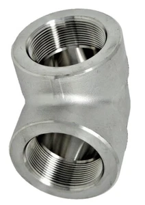 90 Degree Elbow 1-1/4" 3000# Forged Stainless Steel 304 Threaded Pipe Fitting - Picture 1 of 3
