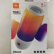 JBL PULSE 3 White Speaker Bluetooth Multicolor LED Portable NEW