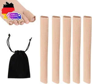 Zehenschutz, Schlauchbandage, Silikon Zehenschutz, Zehen Kissen Tube, Zehenkappe - Bild 1 von 12