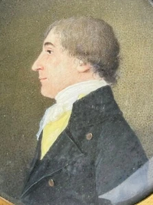 SPLENDID MINIATURE PORTRAIT GENTLEMAN 19TH - Picture 1 of 4