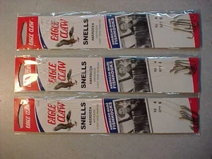 18 ganci da pesca ARTIGLIO AQUILA LEGGERO SNELLED TAGLIA 4 GANCI 127 aberdeen leader - Foto 1 di 5