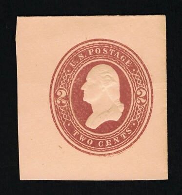 GENUINE SCOTT #U279 MINT 1886 BROWN ON ORIENTAL BUFF PLIMPTON-MORGAN FULL CORNER - Image 1 of 2