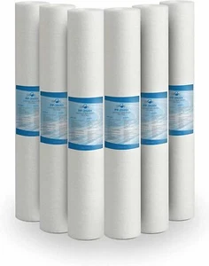 Filtro Sedimenti Cartuccia ricambio 20 pollici 25 Micron depuratore acqua 6 PZ - Imagen 1 de 4