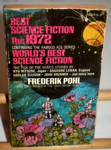 Best Science Fiction for 1972 Edited by FREDERIK POHL ACE Paperback Sci-Fi - Imagen 1 de 6