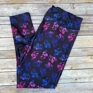 Mickey Minnie Mouse Ears Ombre Women's Leggings TC2 Extra Plus Size 20-26 - Picture 1 of 3