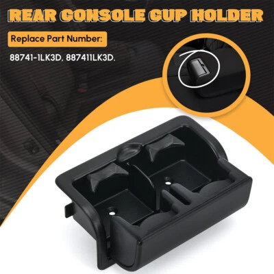 Rear Console Cup Holder For Nissan Armada 17-19, Infiniti QX56 12-13, QX80 14-18 - Imagem 1 de 4