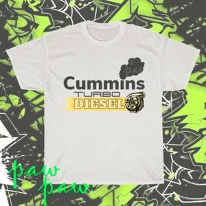 T-shirt americana Cummins Turbo Diesel logo nuova divertente taglia dalla S alla 5XL - Foto 1 di 5