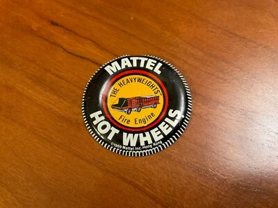 1969 Vintage Hot Wheels Mattel HeavyWeights Fire Engine Button - Image 1 of 4
