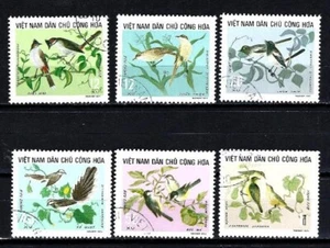 Animals Birds Northern Vietnam 1971 (107) Yvert No. 794 To 799 Canceled Used - Picture 1 of 1