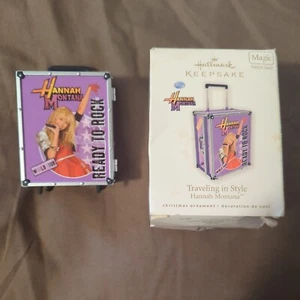 Hallmark Traveling Style Hannah Montana Disney Christmas Ornament Miley Cyrus - Picture 1 of 12