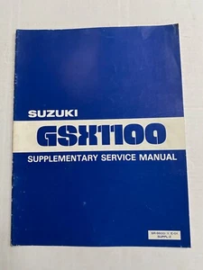 Original Suzuki GSX1100X 1981 Werkstatt Service Handbuch Nachtrag SR-8600 E-01 - Bild 1 von 5