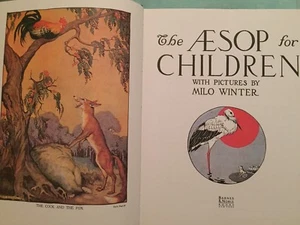 1942 The AESOP For Children W/ Wonderful Color Pictures By Milo Winter Excel Con - Picture 1 of 11