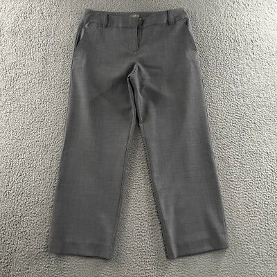 J. Jill Womens Pants Gray Size 4 Dress Pant Crop Career Office  Work 100% Wool - Изображение 1 из 4