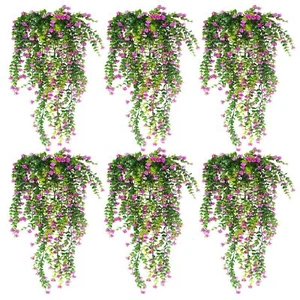 6 Pcs Artificial Ferns for Outdoors Realistic Ferns Artificial Plants Large O... - Picture 1 of 7